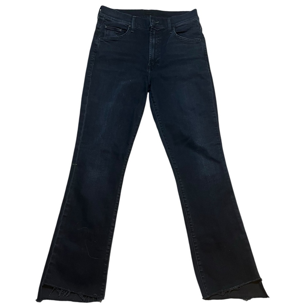 ✨ MOTHER The Insider Crop Fray Jeans – Night In Paris – Size 28 ✨ - Picture 2 of 8